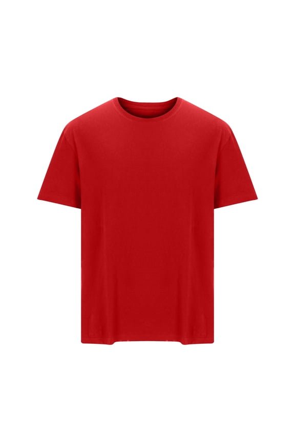 Big & Tall T Shirts for Men Plus Size L-6X Short Sleeve Tshirts Shirt Mens Casual Solid Color Pullover Crewneck Basic Athletic Workout Tees Tops