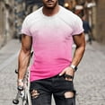 thumbnail image 1 of Big & Tall T Shirts for Men Plus Size M-5X Short Sleeve Crewneck Tees Tops Mens Pullover Gradient Printed Breathable Athletic Workout Tshirts Shirt, 1 of 5