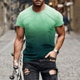 thumbnail image 1 of Big & Tall T Shirts for Men Plus Size M-5X Short Sleeve Crewneck Tees Tops Mens Pullover Gradient Printed Breathable Athletic Workout Tshirts Shirt, 1 of 5