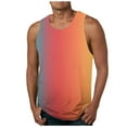 thumbnail image 1 of Big & Tall Tank Tops for Men Plus Size M-5X Sleeveless Crewneck Muscle Shirts Mens Casual Gradient Printed Pullover Athletic Workout Running Vests, 1 of 4