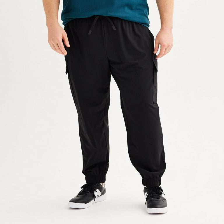 Big and tall black cargo pants top