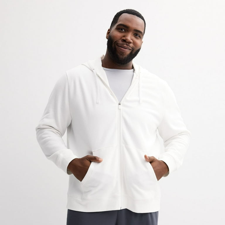Big and tall white hoodie sales