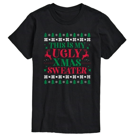 Instant Message - This Is My Ugly Xmas Sweater - Men's Short Sleeve Graphic T-shirt