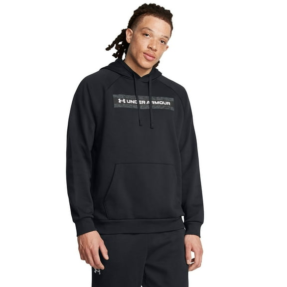 Big & Tall Under Armour Essential Stretch Hoodie Color: Black Size: 4XL TALL