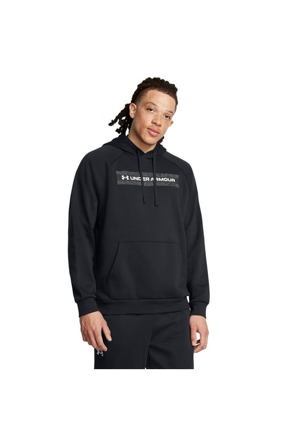 Big & Tall Under Armour Essential Stretch Hoodie Color: Black Size: L TALL