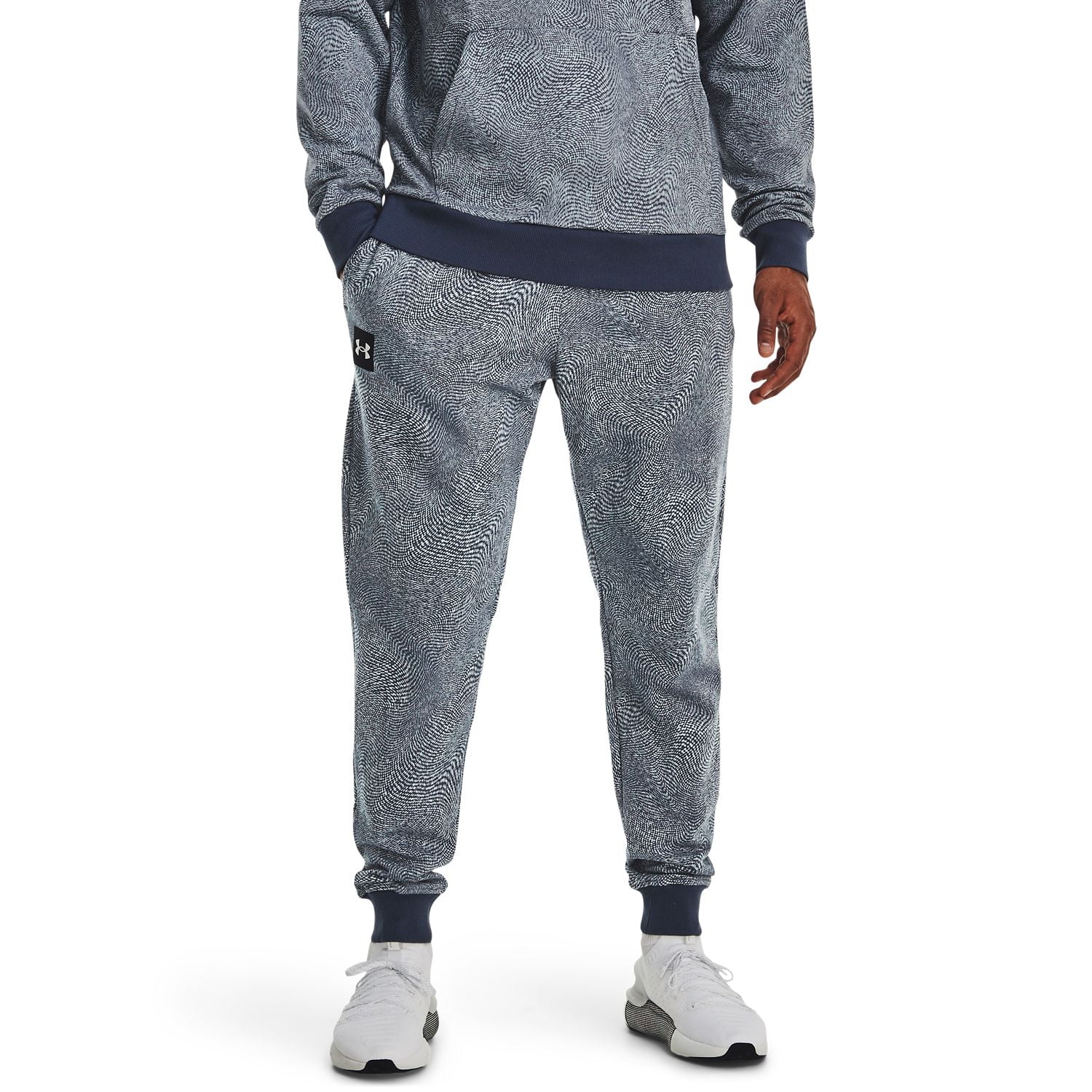 Big Tall Under Armour Rival Fleece Printed Joggers Color Harbor Blue Size 3XL TALL Walmart