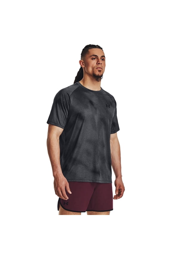 Big & Tall Under Armour Tech™ 2.0 Lino Print Short Sleeve Tee Color: Black Size: L TALL
