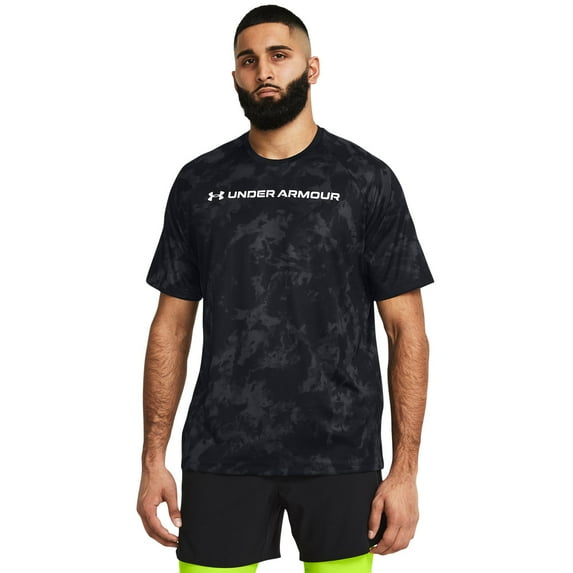 Big & Tall Under Armour Tech ABC Camo Short Sleeve Tee Color: Black Size: 3XL TALL