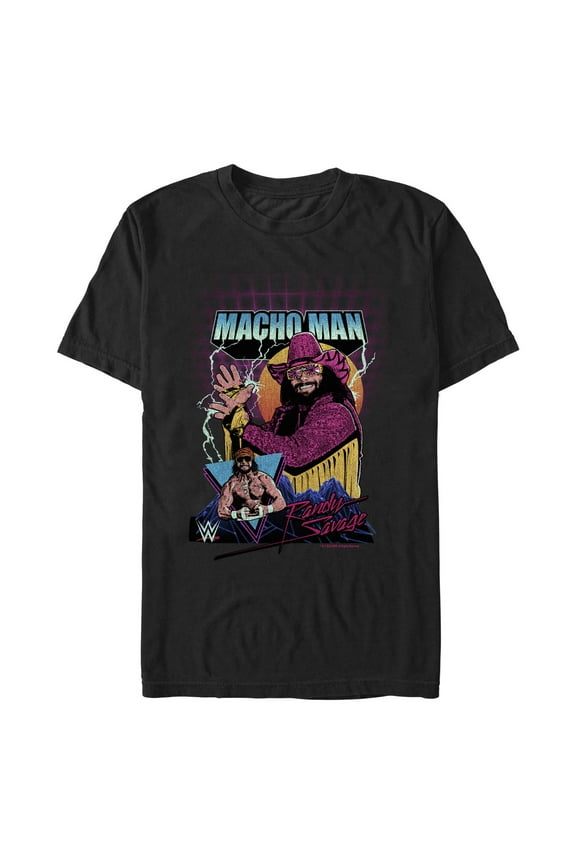 Men's WWE Macho Man Randy Savage Retro  Graphic T-Shirt