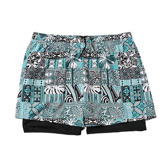 Big & Tall Workout Shorts With Liner Men 2 In 1 Gym Athletic Shorts Stretch Quick Dry Running Bottoms