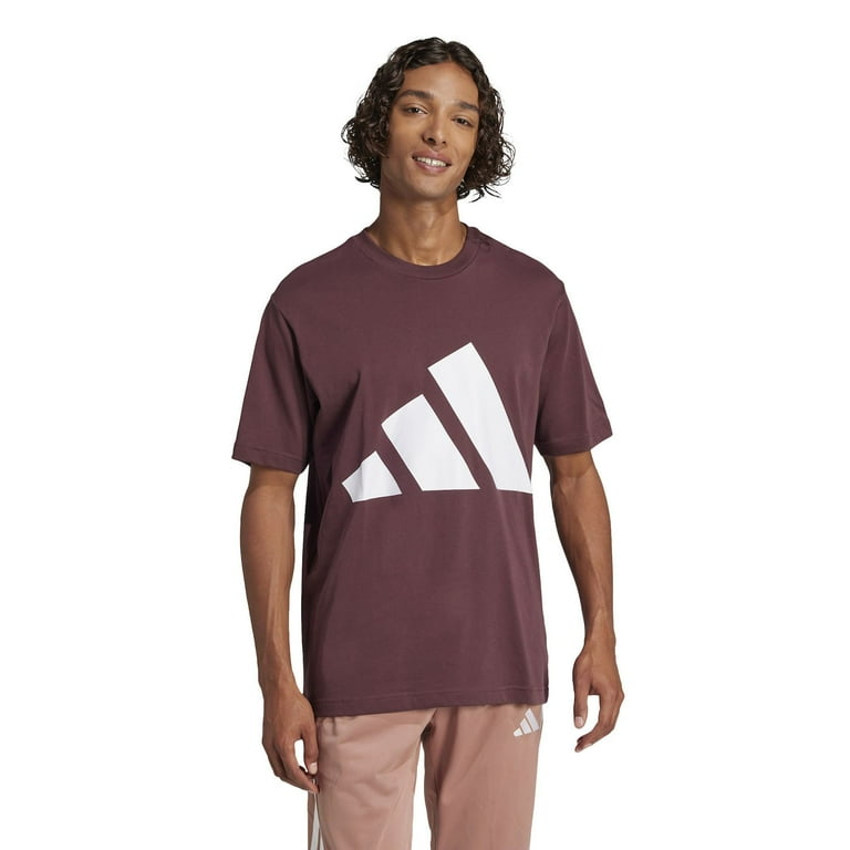 Big Tall adidas Essentials Big Logo Tee Color: Aurora Ruby White