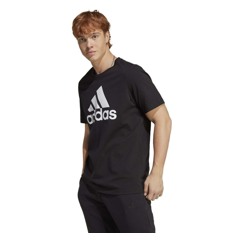 Big Tall adidas Essentials Big Logo Tee Color Black White Size 3XL TALL