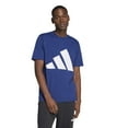 thumbnail image 1 of Big & Tall adidas Essentials Big Logo Tee Color: Dark Blue White Size: M TALL, 1 of 4