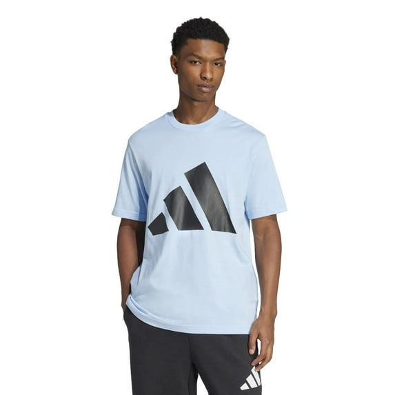 Big & Tall adidas Essentials Big Logo Tee Color: Glow Blue Size: 3XL TALL