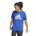 thumbnail image 1 of Big & Tall adidas Essentials Big Logo Tee Color: Semi Lucid Blue Size: L TALL, 1 of 4