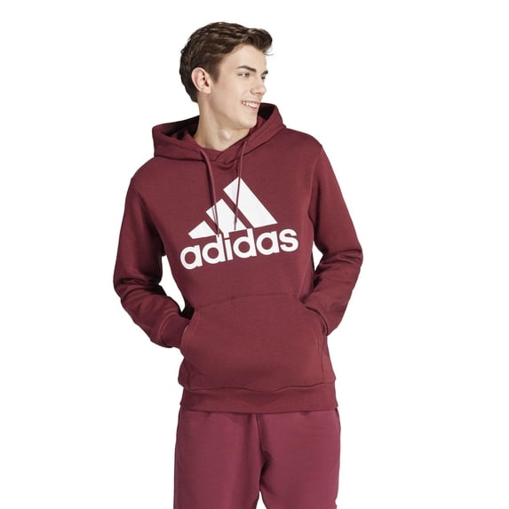 Big & Tall adidas Essentials Fleece Big Logo Hoodie Color: Shadow Red Size: XL TALL