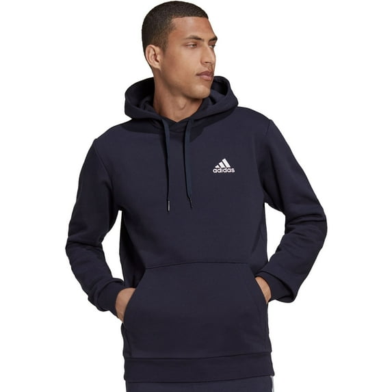 Big & Tall adidas Feel Cozy Pullover Fleece Hoodie Color: Legend Ink White Size: XL TALL