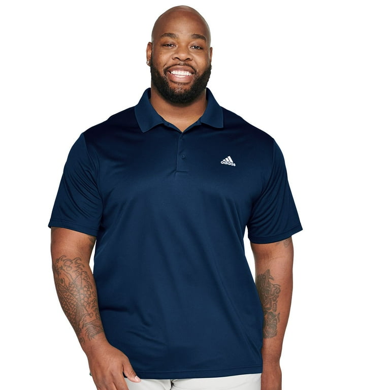 Big Tall adidas Primegreen Performance Golf Polo Color Collegiate Navy Size L TALL Walmart