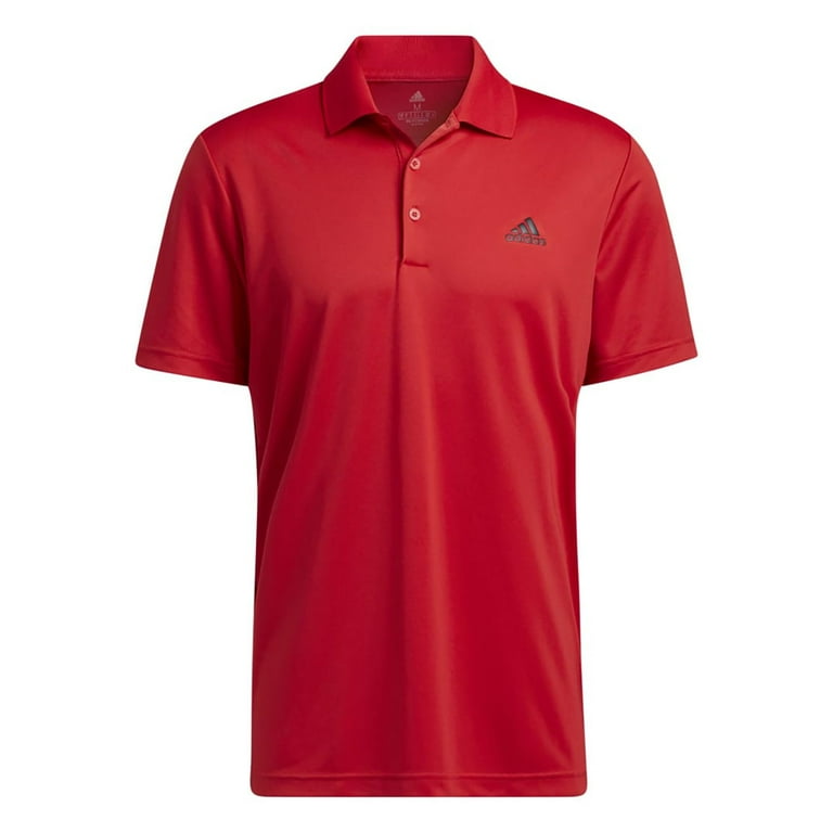 Big Tall adidas Primegreen Performance Golf Polo Color Collegiate Red Size 3XL TALL