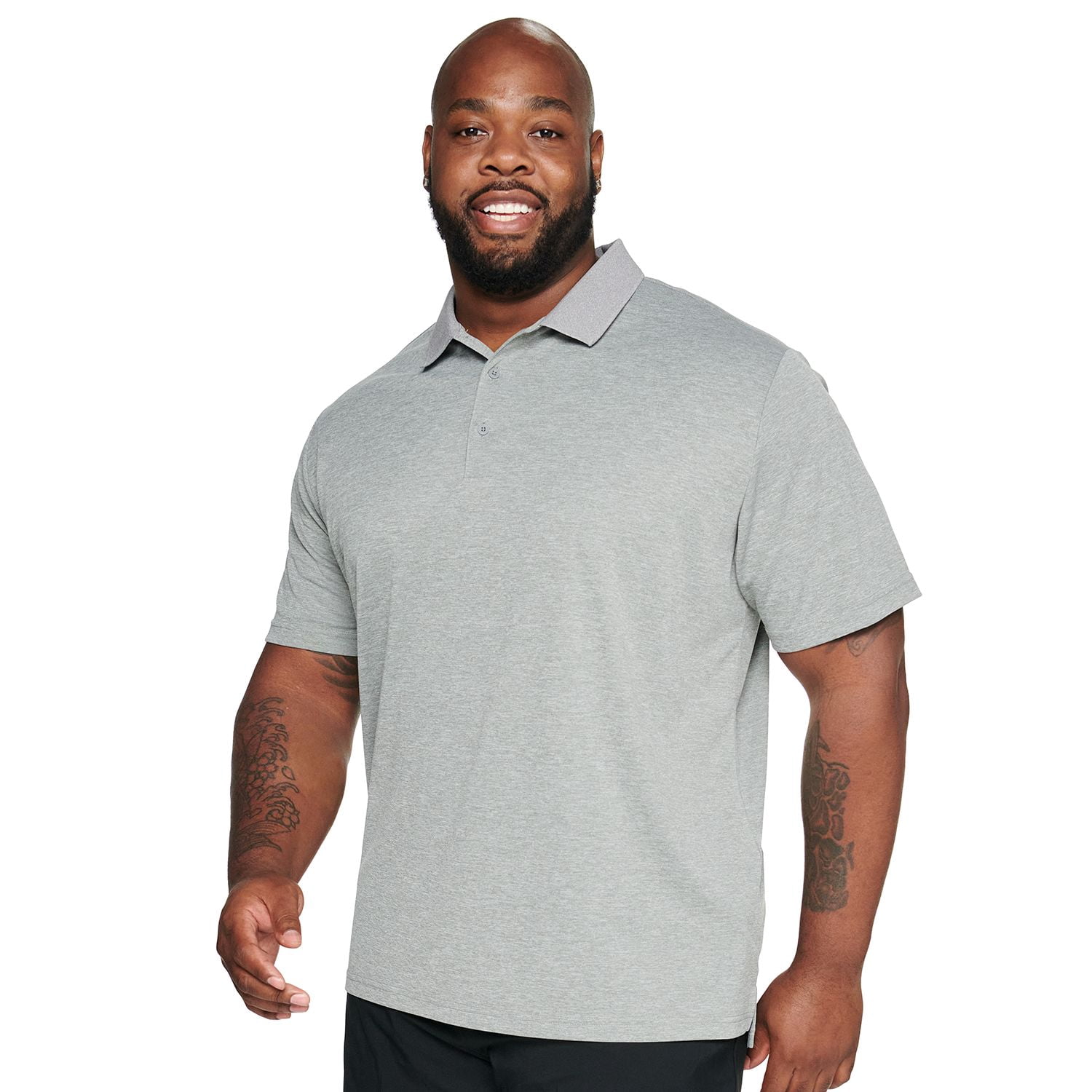adidas big and tall polo shirts