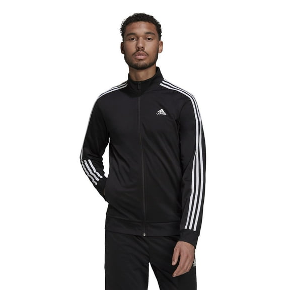Big & Tall adidas Tricot Track Jacket Color: Black White Size: 5XL