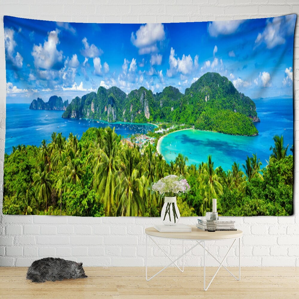 Big Tapestry Beautiful Natural Forest Large Wall Hanging Hippie Wall