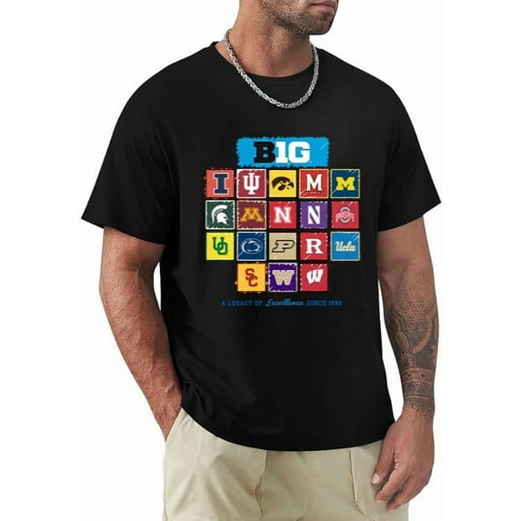 Big Ten Conference 2024 College Sports Fan Pride Gameday Spirit T-shirt, for men & women, up to size 5XL.