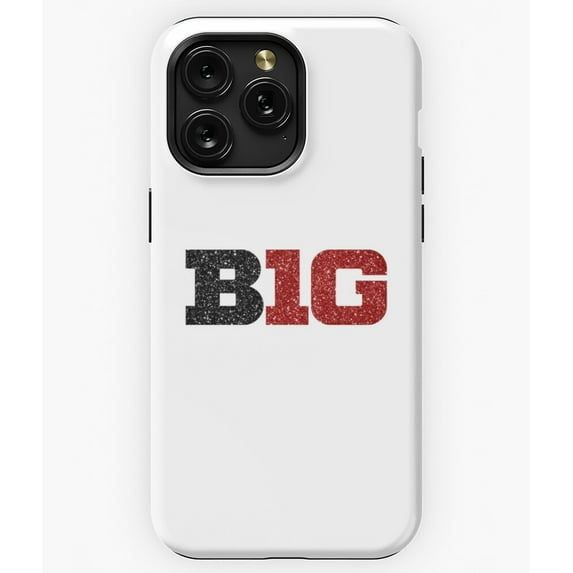 Big Ten Glitter Logo Indiana Colors G3525 Phone Case for iPhone17 16 15 14 13 12 11 Pro Max