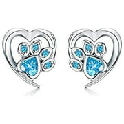 GHIIYER Big Thick Hoop Earrings for Women Colours Dog Silver Real AdronQ For Women 925 3 Earrings Stud Accessory Eating Sets for Multiple Piercings