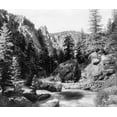 thumbnail image 1 of Big Thompson Canyon. Nview Of Automobile On A Road Along Big Thompson Canyon In Estes Park Rocky Mountain National, 1 of 4
