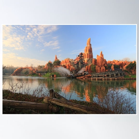 Big Thunder Mountain Paris Poster Wall Art, Modern Wall Decor, 8x12 UNFRAMED