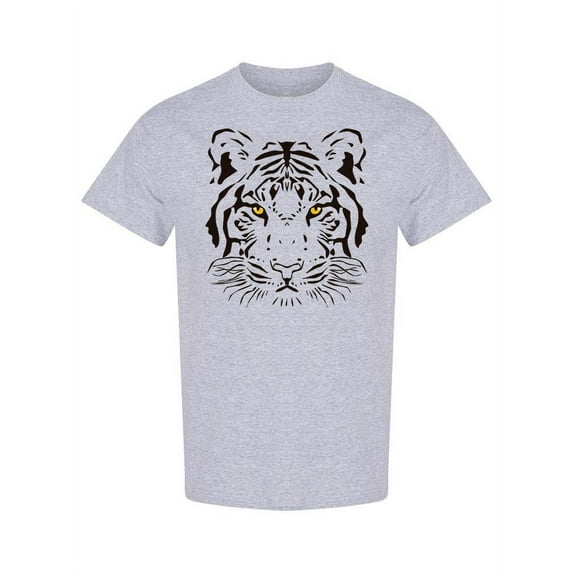 Big Tiger Head T-Shirt Men -Image by Shutterstock, Male Small