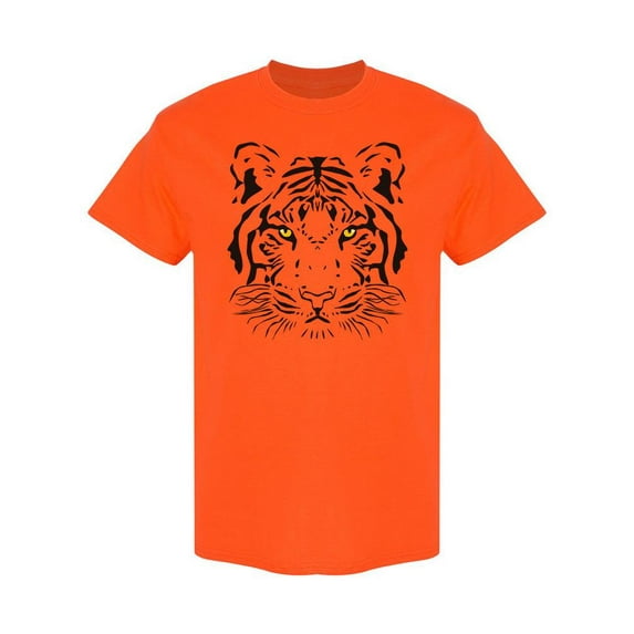 Big Tiger Head T-Shirt Men -Image by Shutterstock, Male Small