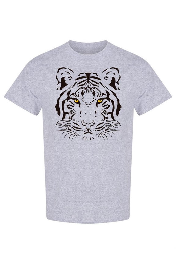 Big Tiger Head T-Shirt Men -Image by Shutterstock, Male x-Large