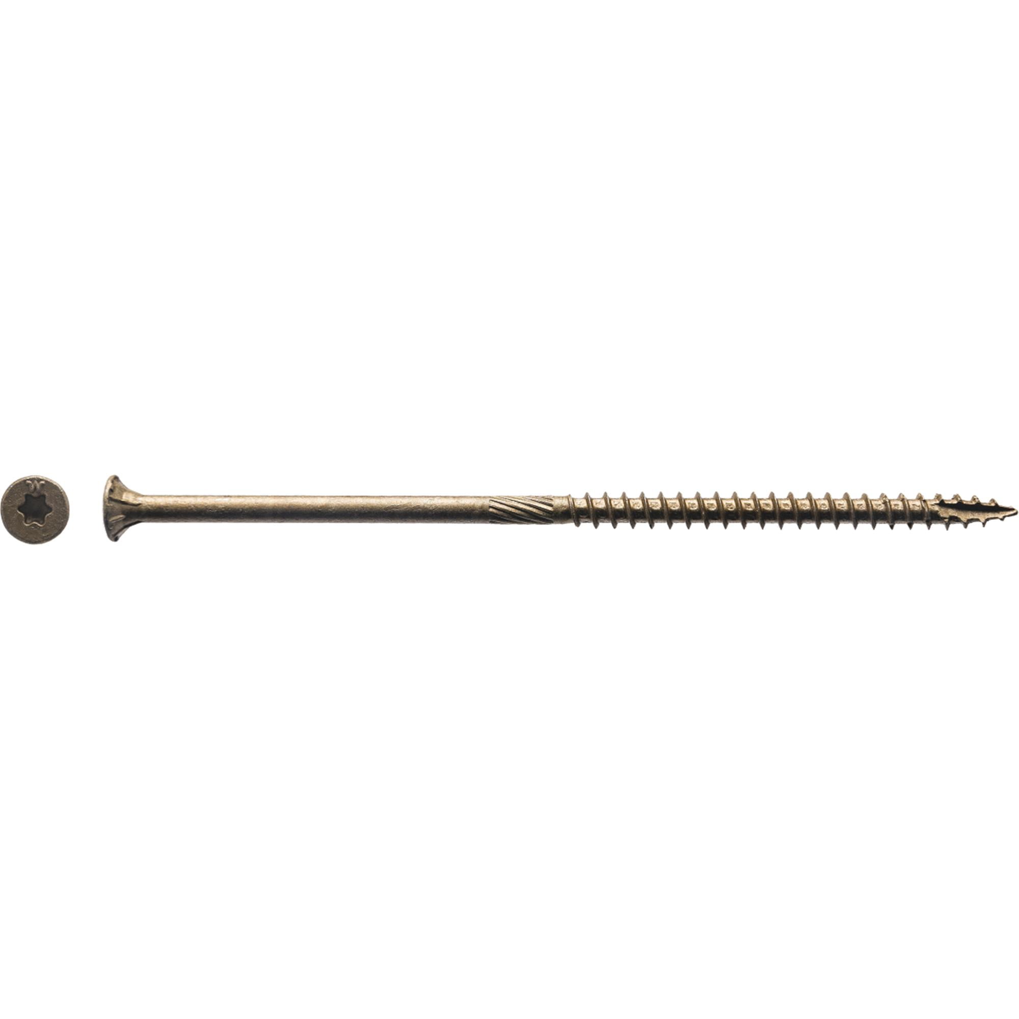 Big Timber 5BTX105#10 by 5-inch T-25-drive bit Bronze Star Flat Head Screws-Exterior,185 per Box