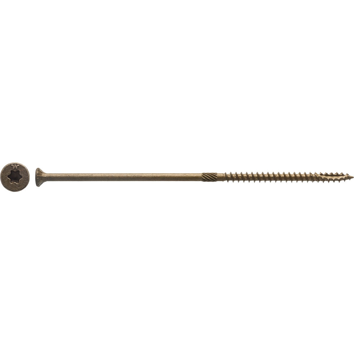 Big Timber 10 x 6 In. Bronze Flat Head Wood Screw (160 Ct., 5 Lb