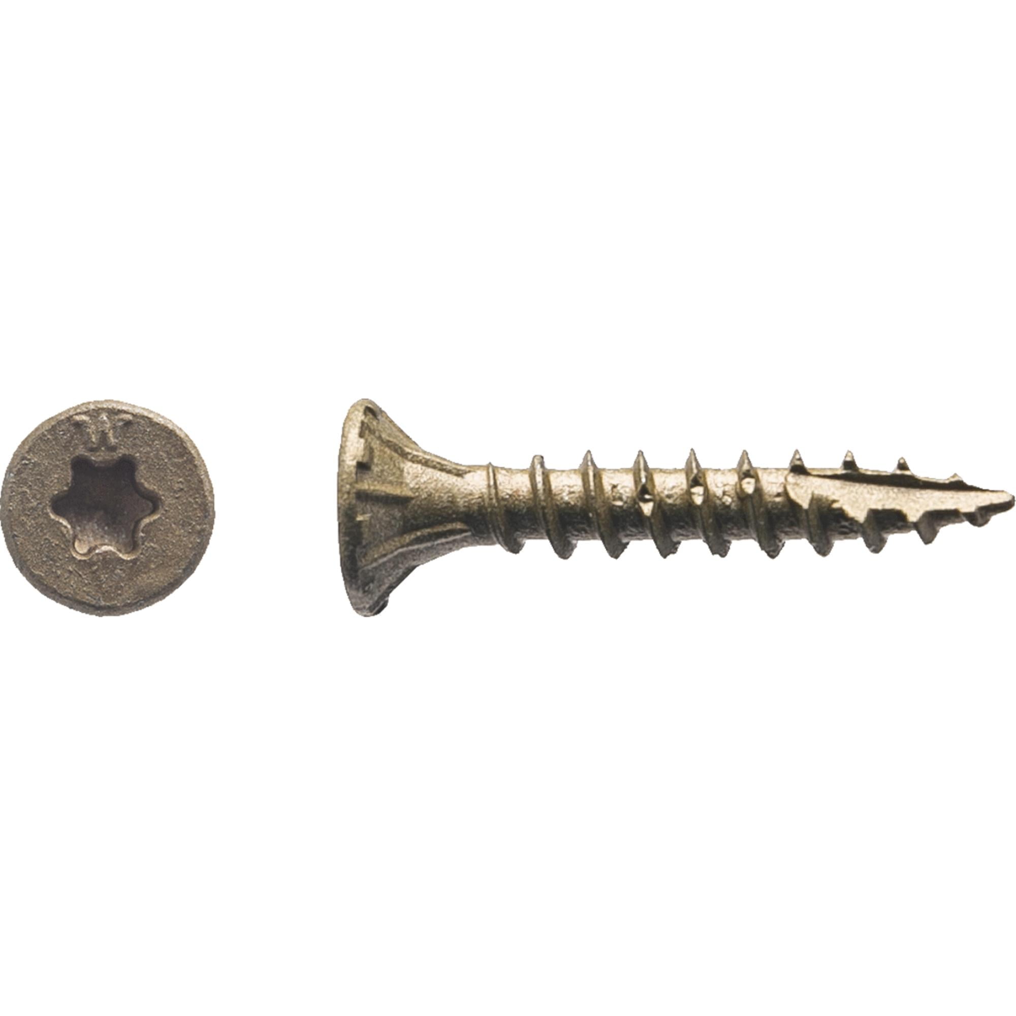 Big Timber 1BTX81 Wood Screws 8x1" Inch T20Drive Bit Bronze Star Flat