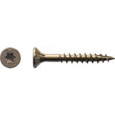 Big Timber 1BTX8114 #8 X 1-1/4" Flat Head Screws, T-20 Star Drive, Bronze Coated - Exterior Use (Box Of 231)