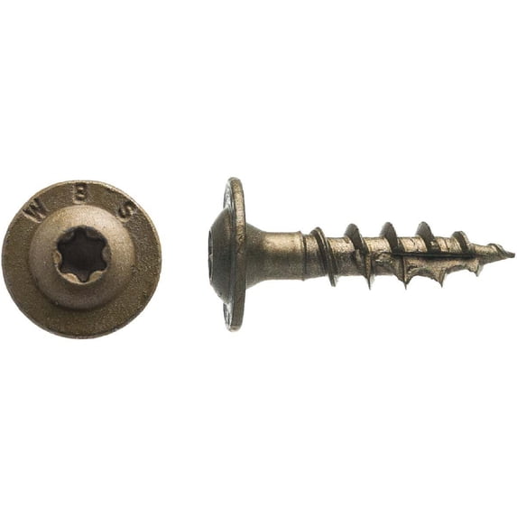 Big Timber 1CTX141 T-25 #14 x 1" Const Lag Screw Knurled Shank Type-17 (100/pk)