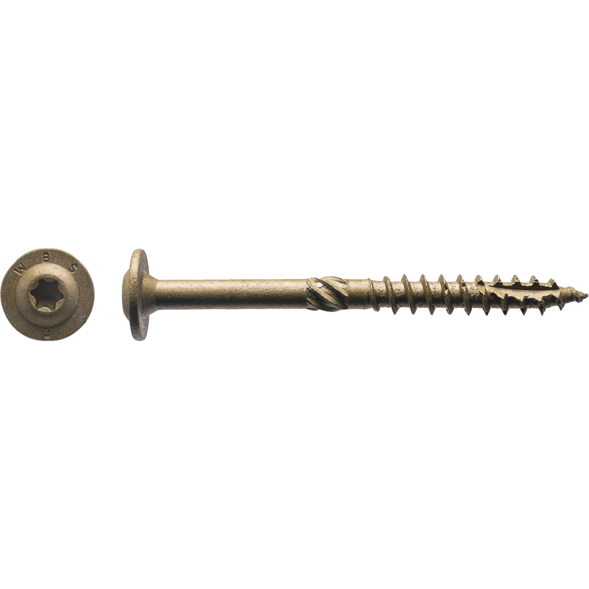 Big Timber 1CTX153 T-30 #15 x 3" Const Lag Screw Knurled Shank Type-17 (100/pk)