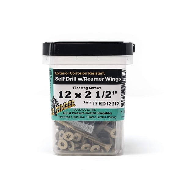 Big Timber Construction Fasteners Flat Head Star Drive Wood Screws ...
