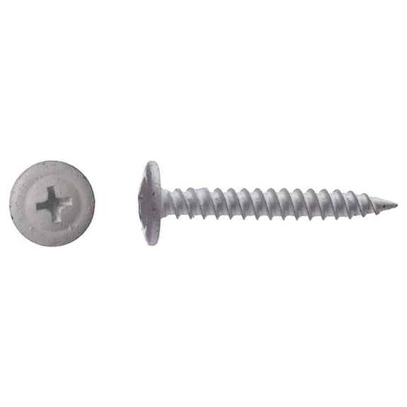 Big Timber 1MTS8114W #8 x 1-1/4" Phillips Modified Truss Screws, White (166/Box)