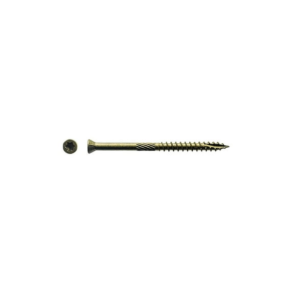 Big Timber Construction Fasteners Trim Head Wood Screw - Bronze, 100 Pack, 9" x 4"