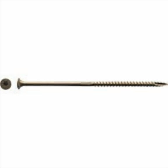 Big Timber 5015806 No.10 x 5 in. Star Wood Screws, Bronze - 1 lbs - Pack of 37
