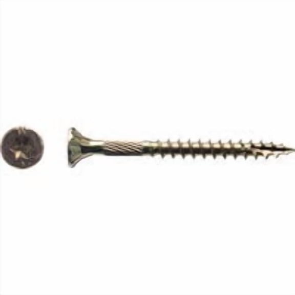 Big Timber 5015899 No.8 x 1.75 in. Star Wood Screws, Gold Zinc Coated - 1 lbs - Pack of 172