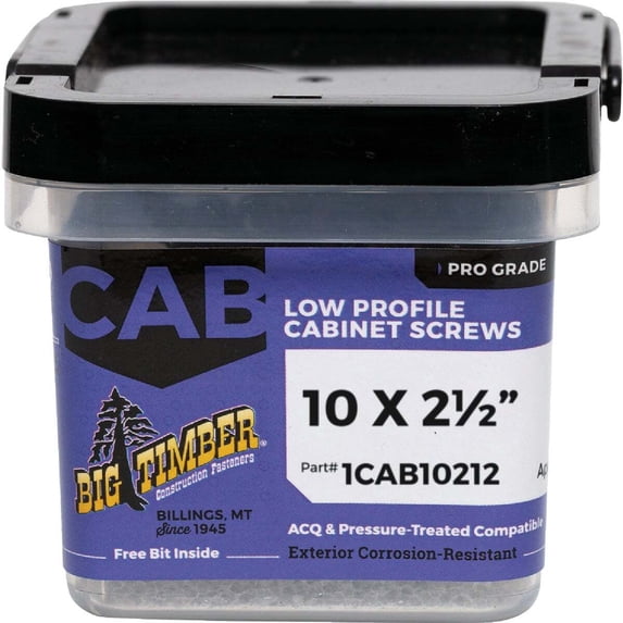 Western Builders Supply Big Timber #10 T-25 Low Profile Bronze Wood Screw - 79 Pack, 2.5 In
