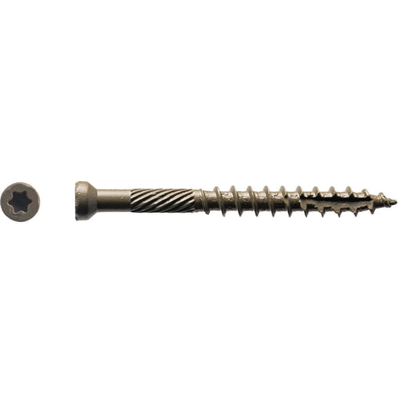 Big Timber 5015913 No.7 x 0.625 in. Star Wood Screws, Bronze - 1 lbs - Pack of 218