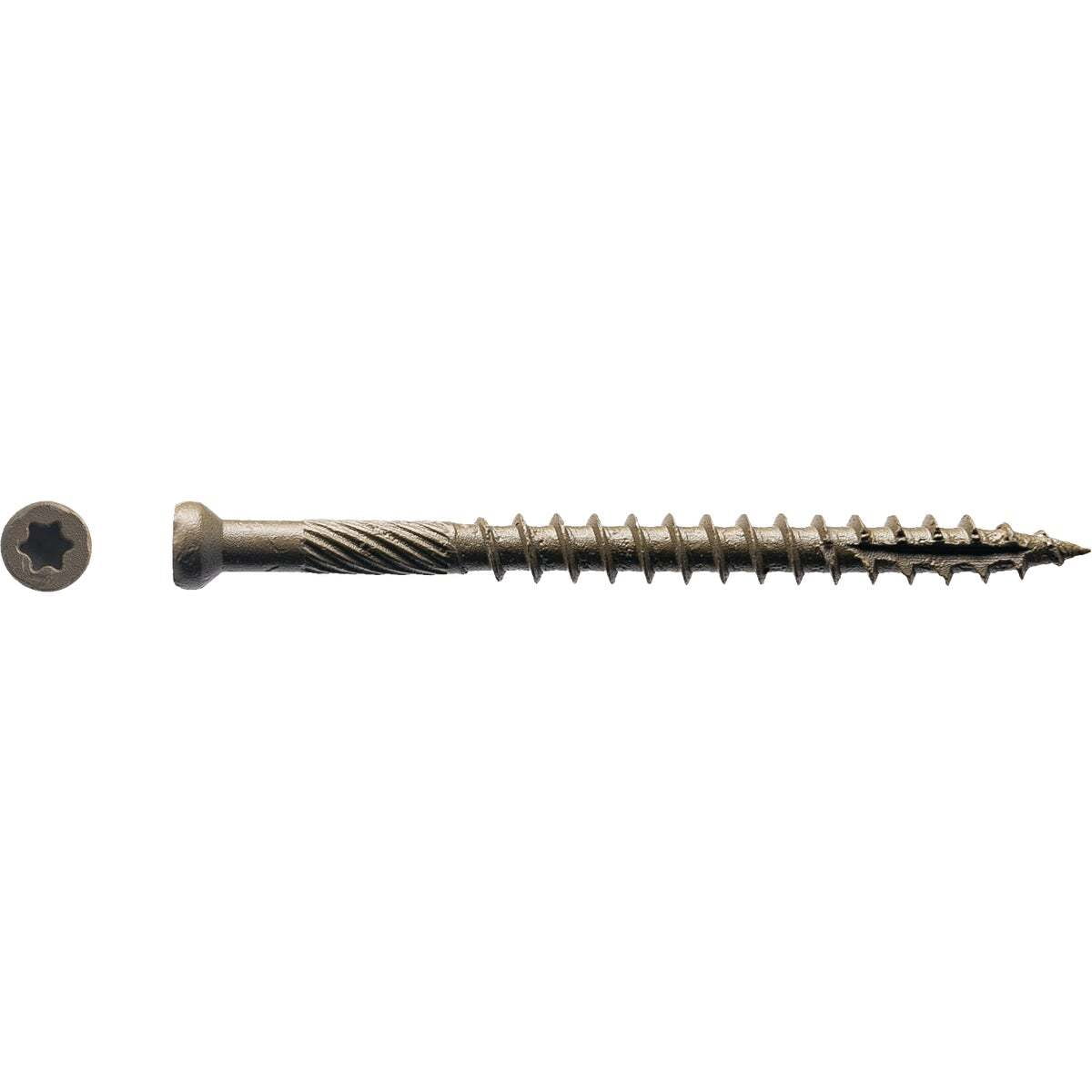 Big Timber 5015916 No.7 x 2.5 in. Star Wood Screws, Bronze - 1 lbs - Pack of 142