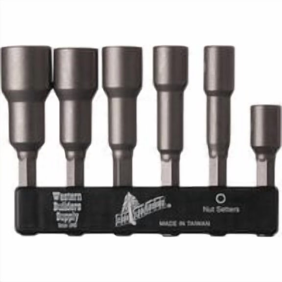 Western Builders Supply Big Timber 6-Piece Nutdriver Bit Set - Pack of 12
