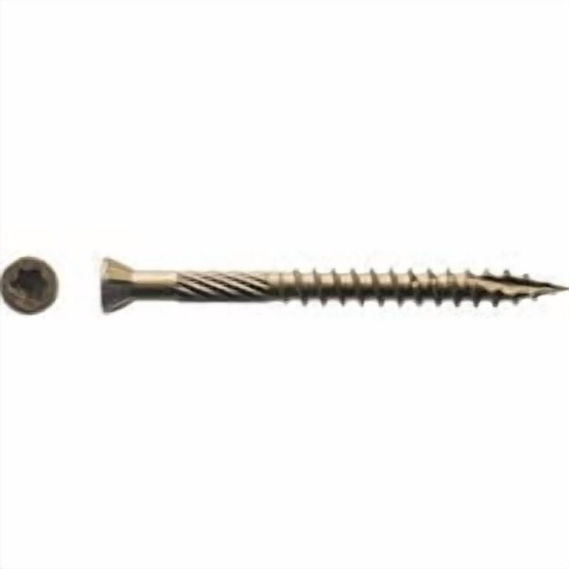 Western Builders Supply Trim Head Wood Screws - Bronze, T-20, #9 x 2-1/2 In, 100 Pack